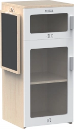 Holzkühlschrank Viga mit Kreidetafel
