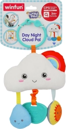 Tages- und Nachtanhänger mit Wolken