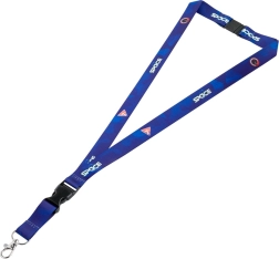 Schlüsselband mit Karabiner mit Weltraum-Motiv