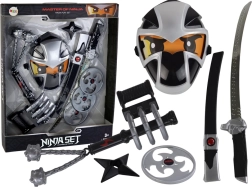 Ninja-Warrior-Set Schwert Maske Shuriken Scheiben Klauen Cluster