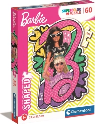 Puzzle mit 60 Teilen – geformte BARBIE von Clementoni