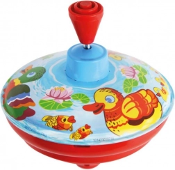 Metallkreisel mit Entchen 13 cm