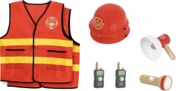VIGA Kinder Feuerwehrset mit Kostüm und Zubehör