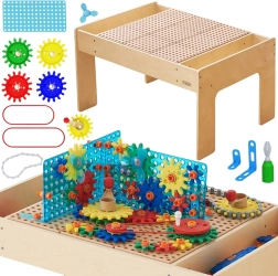 Holztisch STEM MASTERKIDZ mit Bausatz und Paneelen