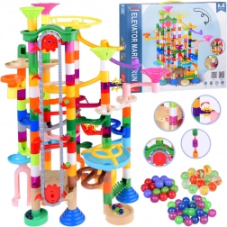 Bunte Kugelbahn mit batteriebetriebenem Aufzug, 236 Teile