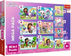 Trefl Puzzle für Kinder Gabis Katzenhaus 10 in 1