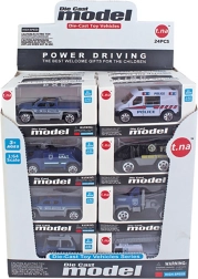 Polizeiauto mit freien Rädern