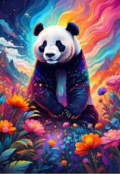 Puzzle Bunte Panda 1000 Teile