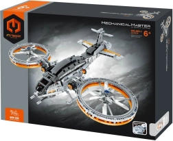iM.MASTER Bausatz eines futuristischen Hubschraubers mit mechanischem Antrieb, 850 Teile