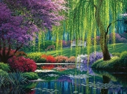 Diamantmalerei Sommer im Park 30 × 40 cm