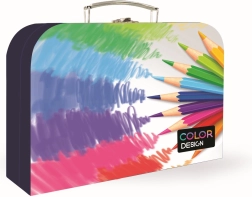 Laminierter Koffer Buntstifte A4, 34 cm