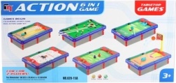 Tischsport-Spieleset 6-in-1 für Kinder