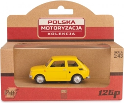 Modellauto Fiat 126p gelb 1:43