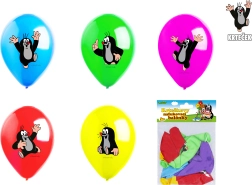 Aufblasbare Luftballons 30 cm KLEINER MAULWURF – Set 5 Stk., 5 Designs