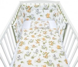 3-teiliges Kinder-Bettwäscheset New Baby Jungle 100×135 cm