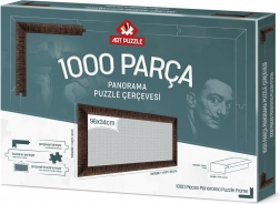 Puzzle-Rahmen 96x34 cm braun