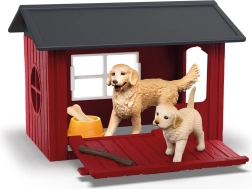 Hundehütte mit Golden Retriever Schleich Farm World