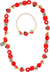 Souza! Set aus Halskette und Armband mit Marienkäfern