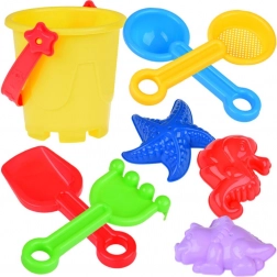 Sandspiel-Set – Eimer, Förmchen und Harke