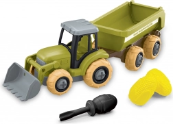 Schraubbarer Traktor mit Lader und Anhänger 27 cm