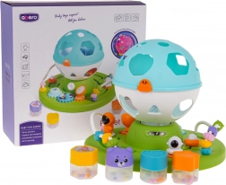 Interaktiver Sortierer mit Lichtern und Klängen – Blau