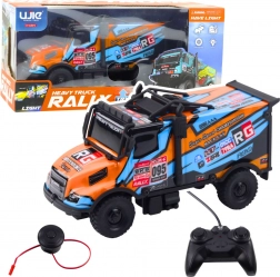 RC-Lastwagen – orange-blauer ferngesteuerter Lkw