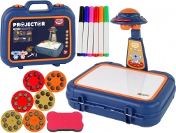 Kinder-Zeichenprojektor im Koffer – blau