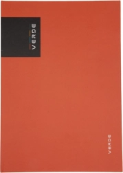 Notizbuch A4 VERDE, ziegelrot, 96 linierte Seiten