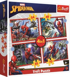 Puzzle 4v1 Heroischer Spider-Man