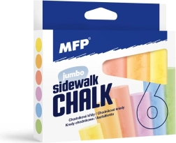 Runde Gehwegkreiden 6 Stk – Farbmix