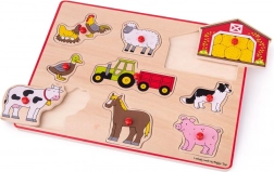 Einlegepuzzle Bauernhof Bigjigs Toys