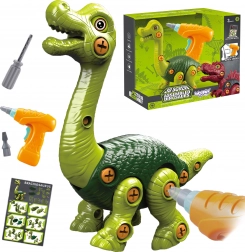 WOOPIE Dinosaurier Baukasten mit Bohrer 31 Teile