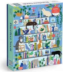 Puzzle GALISON PURRFECT NOOK – Katzenbibliothek, 1000 Teile