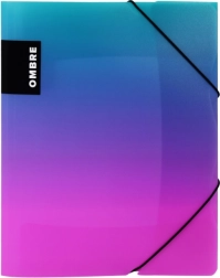 Schnellhefter mit Gummiband A4 ombré rosa, Polypropylen