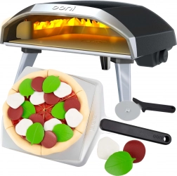 Kinder-Pizzaofen mit Zubehör OONI CASDON – Set mit Pizza auf der Schaufel und 18 Toppings