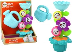 Kinderspielzeug für die Badewanne Blumen und Gießkanne bunt