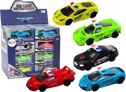 Polizeiauto zum Spielen 1:43 Metallkonstruktion mit Gummirädern