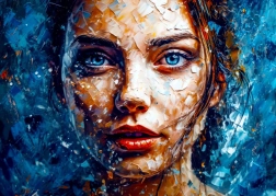 Puzzle Eisiger Blick 1000 Teile