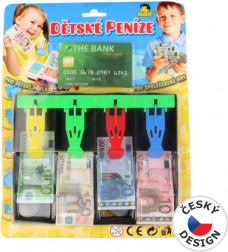 Kinderkasse mit Euro-Spielgeld