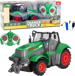 Grüner ferngesteuerter Traktor 1:24
