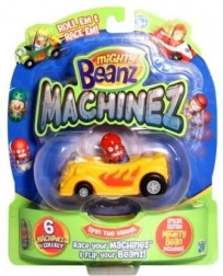 Mighty Beanz Machinez Rennwagen mit Sammelbohne