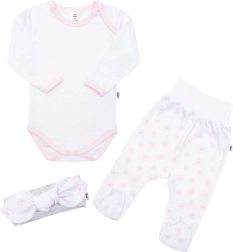 3-teiliges Baumwoll-Babyset NEW BABY Lili