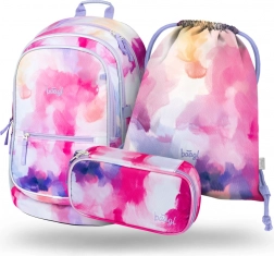 Schulset Baagl Core Painting: Rucksack, Federmäppchen und Beutel