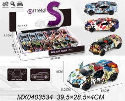 Metall-Spielzeugauto CRAZY mit Pull-Back-Antrieb