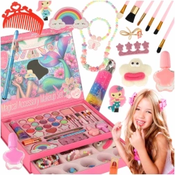 Kinderkosmetik-Set mit Köfferchen und Meerjungfrau