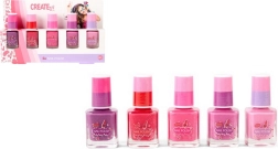 Create It! Set mit fünf Nagellacken für Kinder