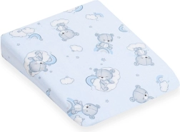 Bezug für Kinderkeilkissen NEW BABY Basic 30×37 cm, blauer Bär