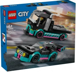Lego City Rennwagen und Abschlepptransporter