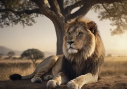 Puzzle Ruhender Löwe 500 Teile DINO