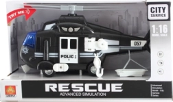 Polizeihubschrauber mit Batterien, Licht und Sound
